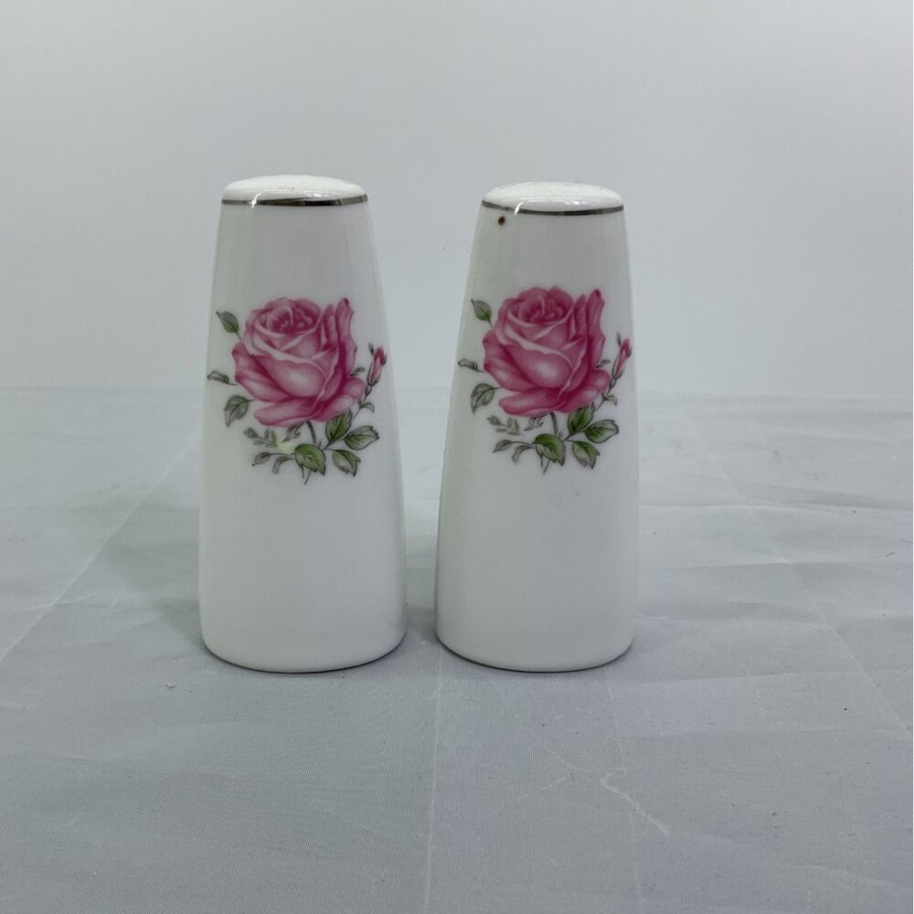 Vintage Imperial Rose Salt Pepper Fine China of Japan Granny Core #6702